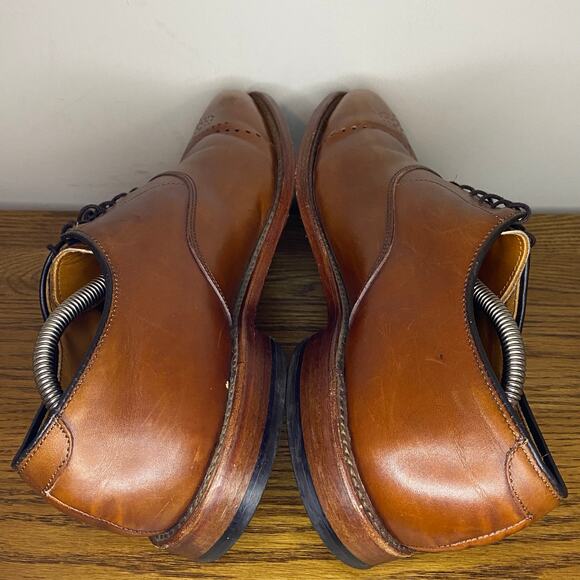 Allen Edmonds Shoes Dryden Chestnut Brown Leather Dress Oxfords Mens Size 10 D - Picture 5 of 7